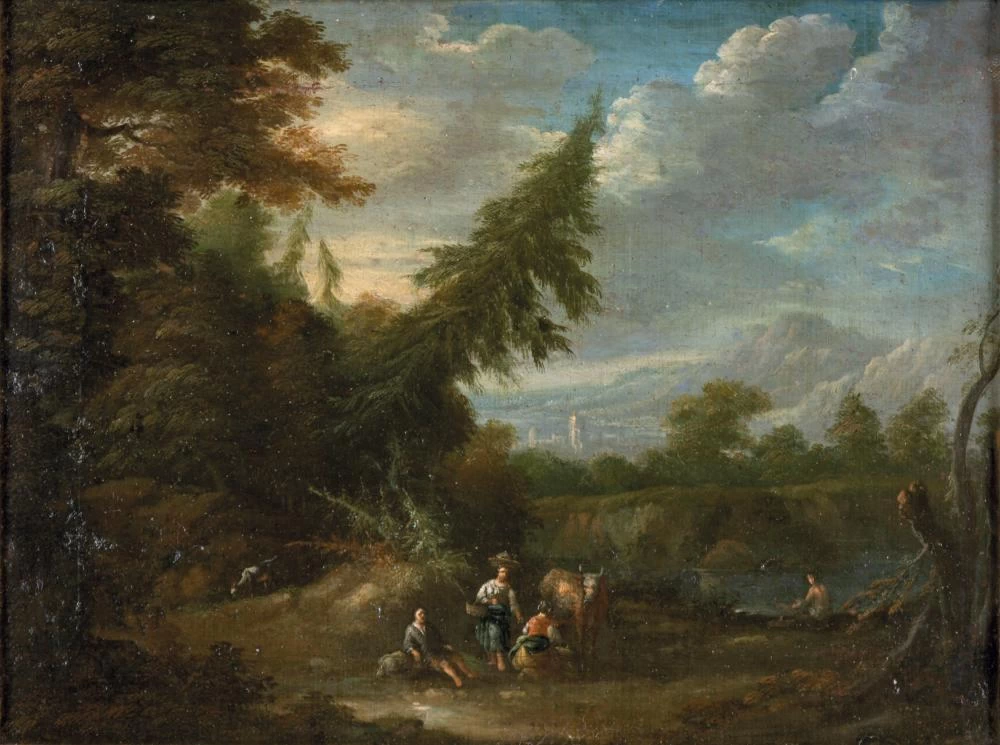 Johann Christian Vollerdt - 110, Paesaggio montano panoramico